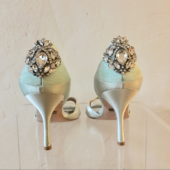 badgley mischka hannah embellished ankle strap sandal